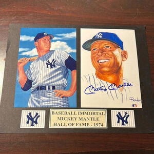 Mickey Mantle Baseball Immortal Hall of Fame 1974